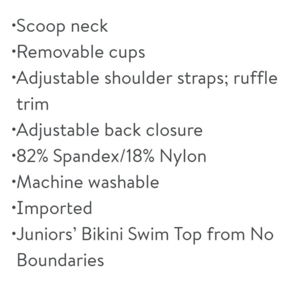 Junior's Swim Ruffled Bralette Top - Picture 4 of 4